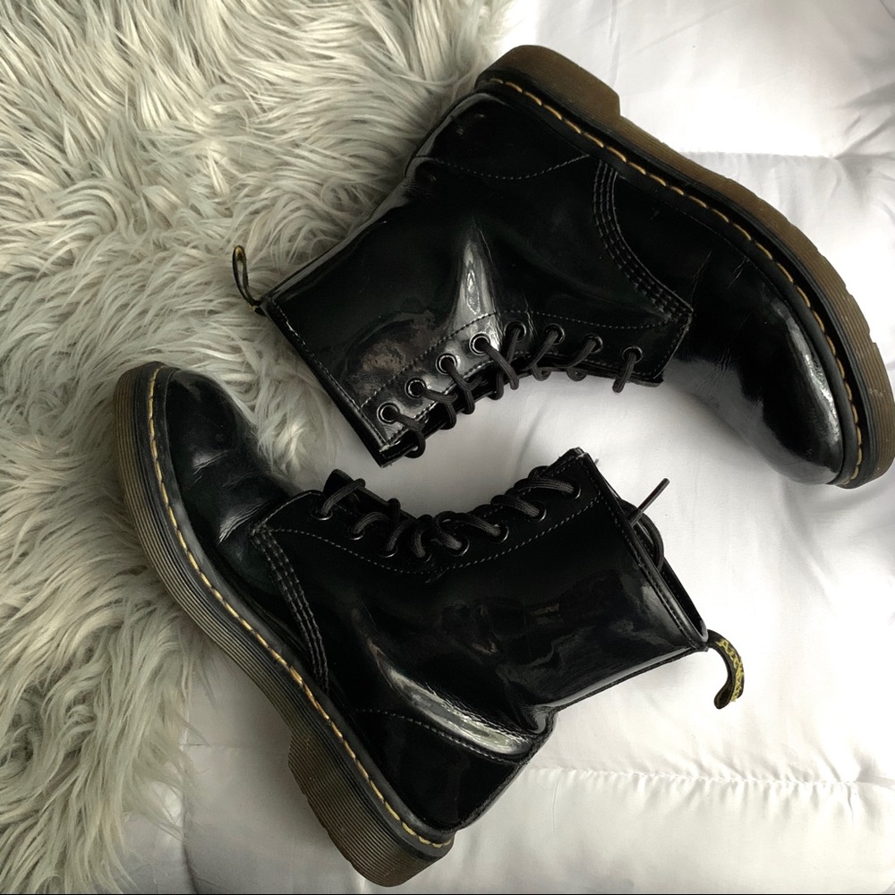 Patent Leather Dr Marten Boots